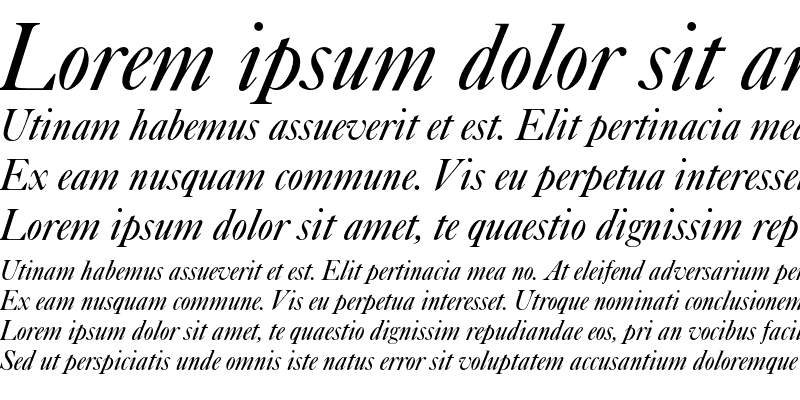 Sample of Caslon Italic with Swashes Std