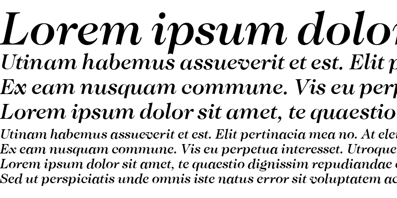 Sample of Caslon MediumItalic