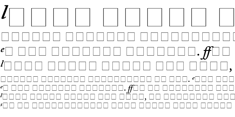 Sample of Caslon Pro SSi Semi Bold Italic