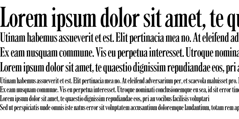 Sample of Caslon RR Bold ExtraCond