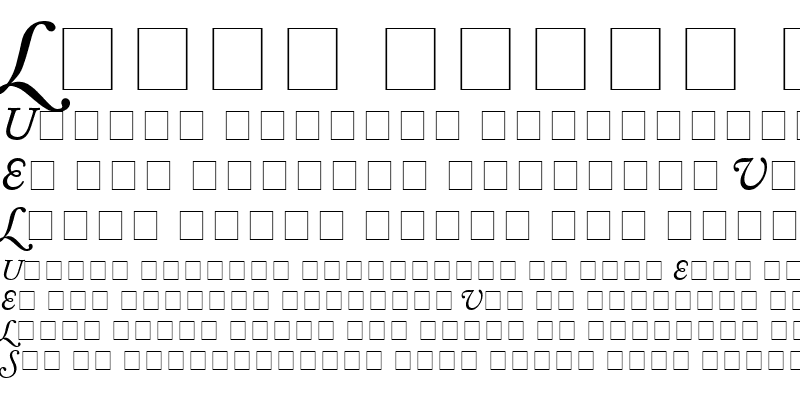 Sample of Caslon Swash SSi Italic