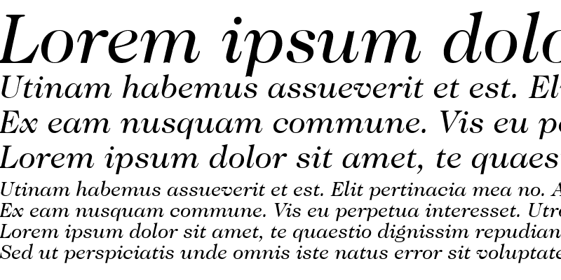 Sample of Caslon Two SSi Italic