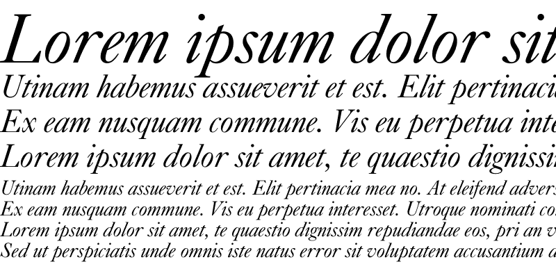 Sample of Caslon540 Italic