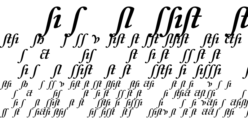 Sample of CaslonAlternateBlackSSK Italic