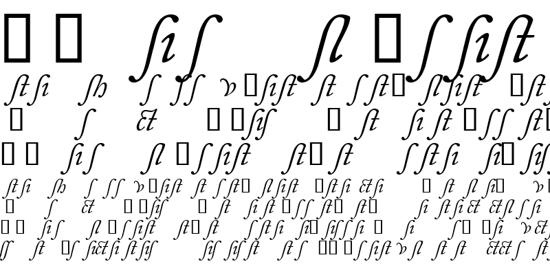 Sample of CaslonAlternateSSK Italic