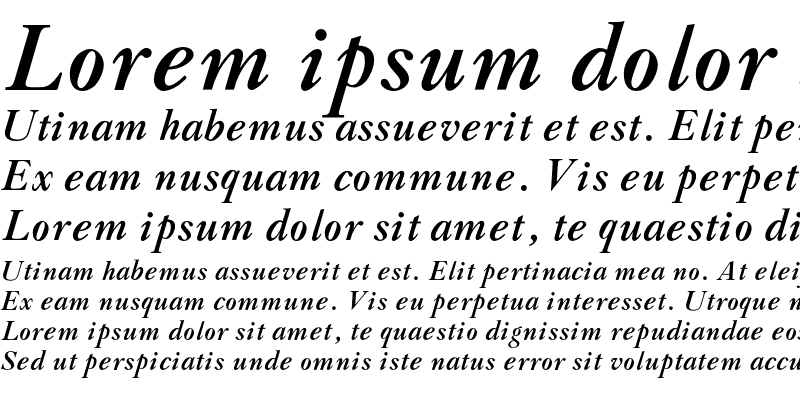 Sample of CaslonBoldH-Italic