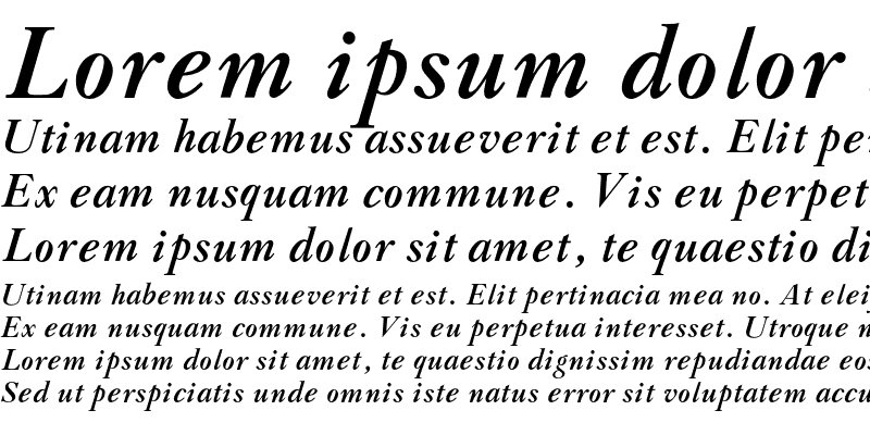 Sample of CaslonBoldL-Italic