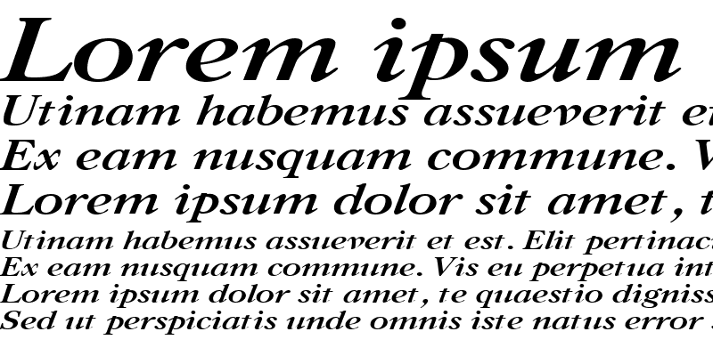 Sample of CaslonC Bold Italic