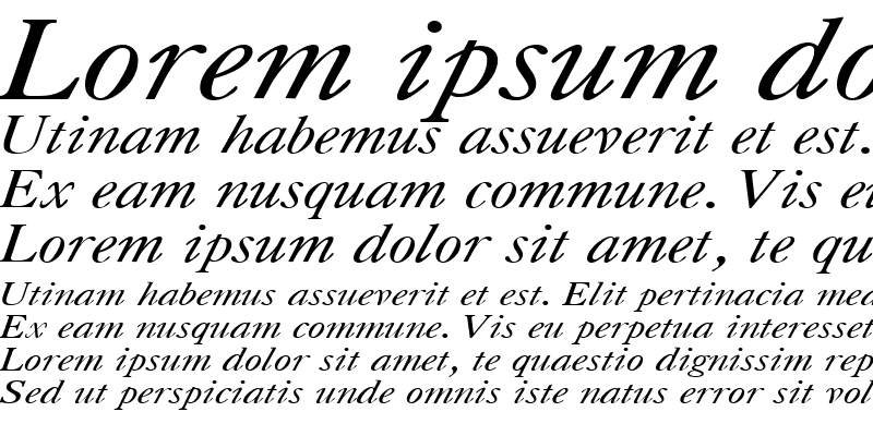 Sample of CaslonC Italic