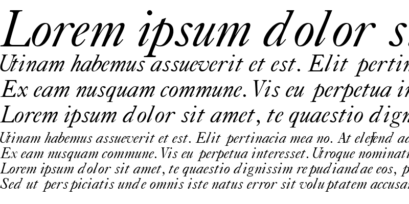 Sample of CaslonFiveSSK Italic