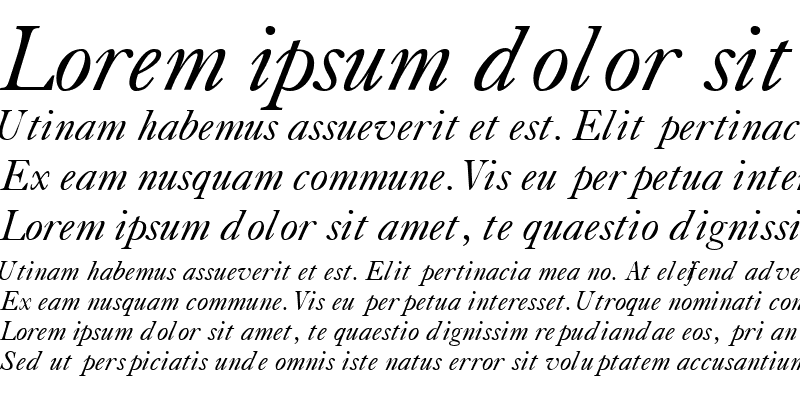 Sample of CaslonLightSSK Italic