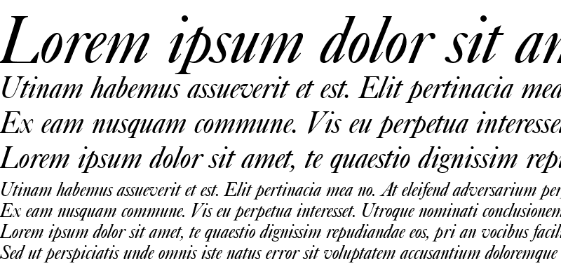 Sample of CaslonNo540D Italic