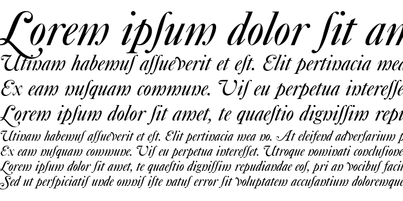 Sample of CaslonNo540SwaAltD Italic