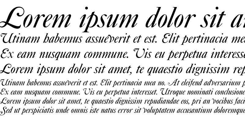Sample of CaslonNo540SwaD Italic
