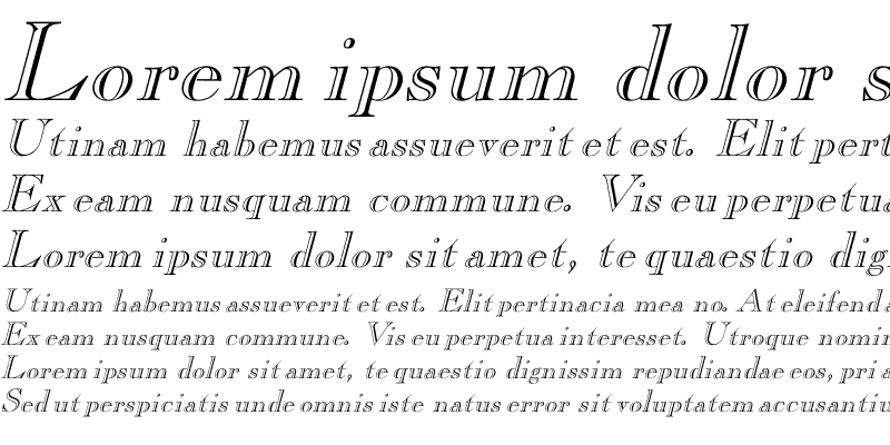 Sample of CaslonOpenFace Italic