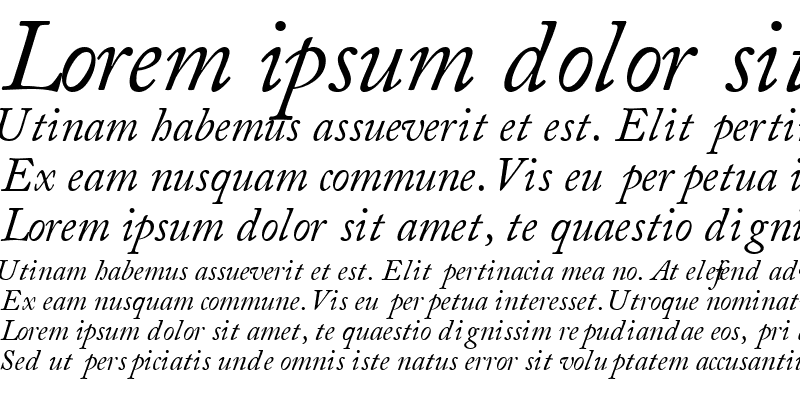Sample of CaslonSSK Italic
