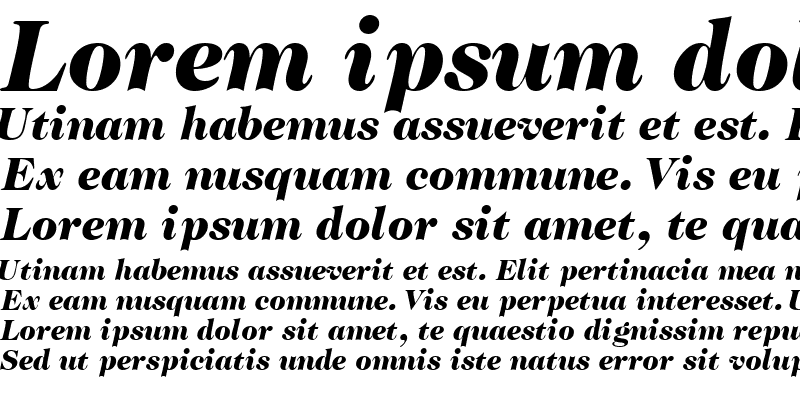 Sample of CaslonTwoBlackSSK Italic