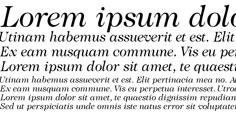 Sample of CaslonTwoSSK Italic