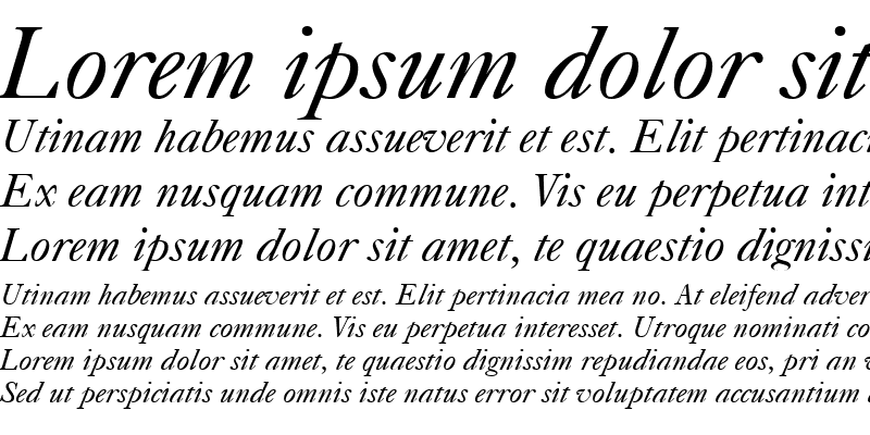 Sample of Casque Italic