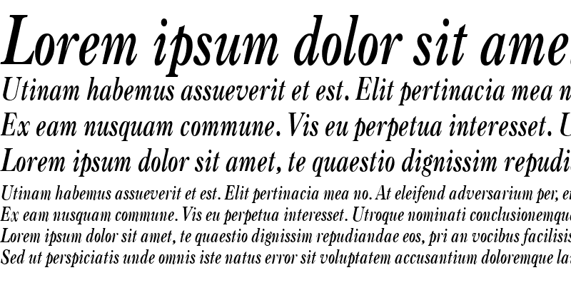 Sample of CasqueCondensed Bold Italic