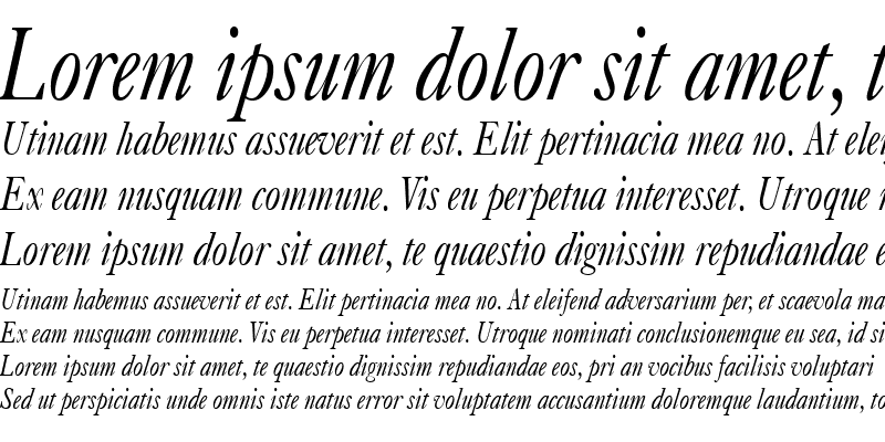 Sample of CasqueCondensed Italic