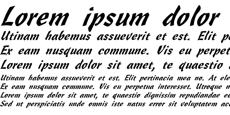 Sample of Cassia Italic