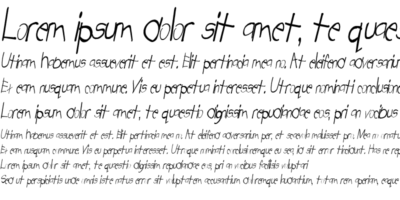 Sample of Catatonic 8 Italic
