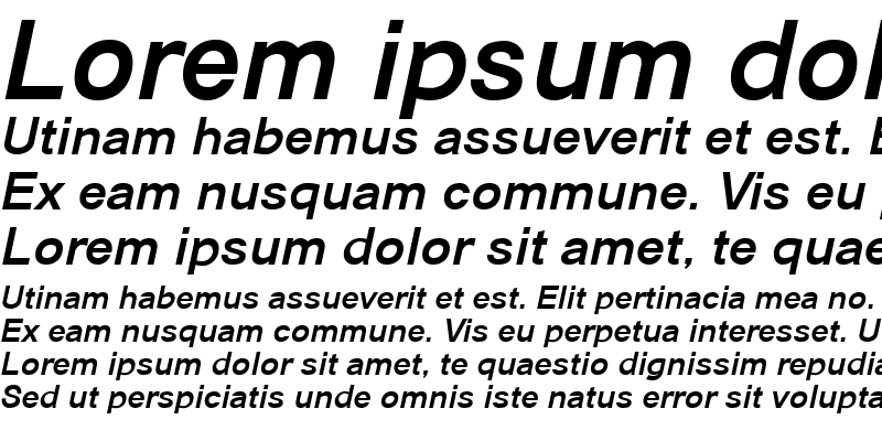 Sample of Catriel Bold Italic