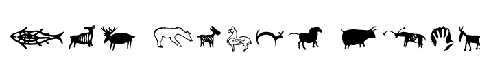Preview of Cave Painting Dingbats Regular