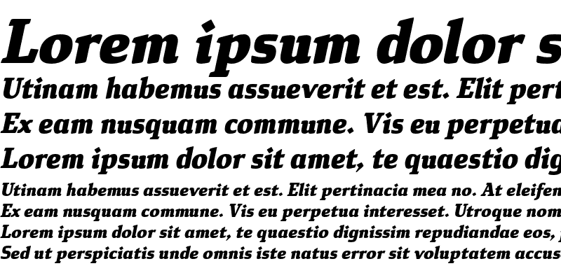 Sample of Cavole Slab Black Italic