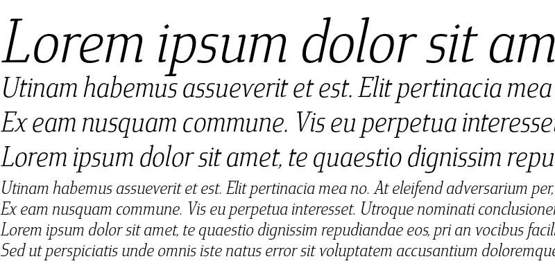 Sample of Cavole Slab Light Italic