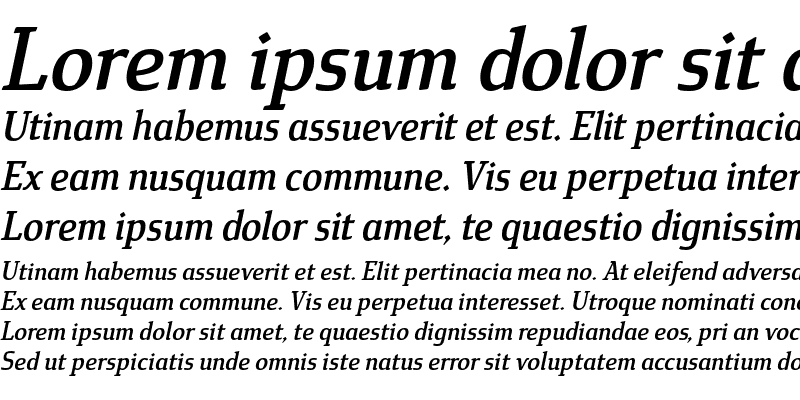 Sample of Cavole Slab Medium Italic