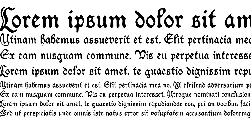 Sample of Caxton Script