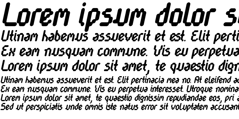 Sample of Cayetano Round Bold Italic