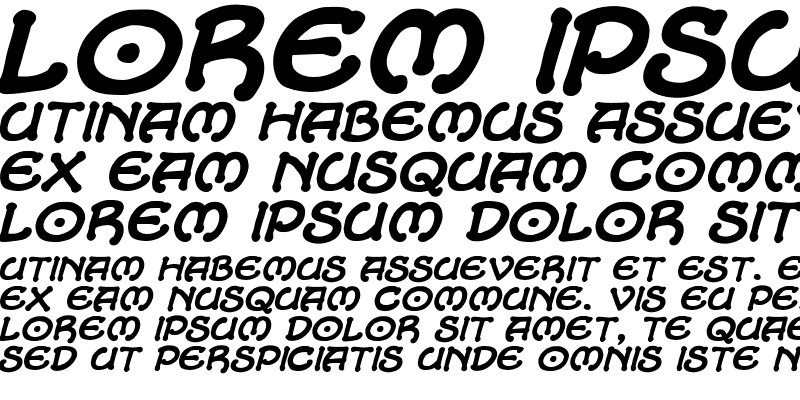 Sample of CCAlchemite Bold Italic