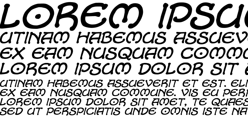 Sample of CCAlchemite Medium Italic