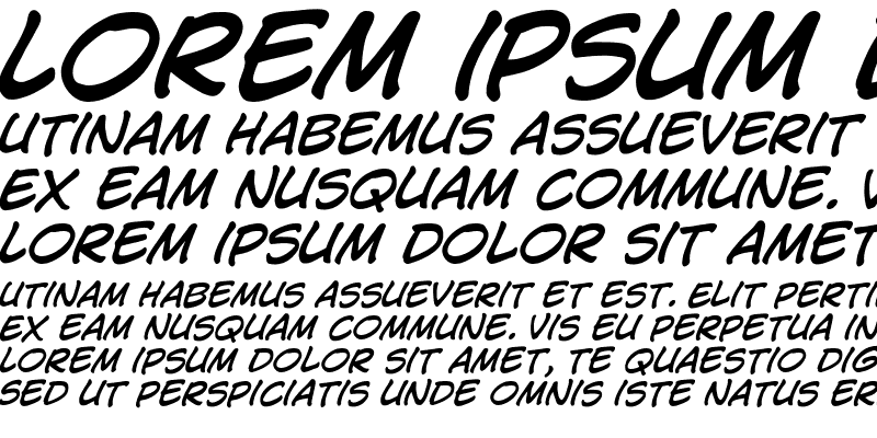 Sample of CCJimLee Medium Italic