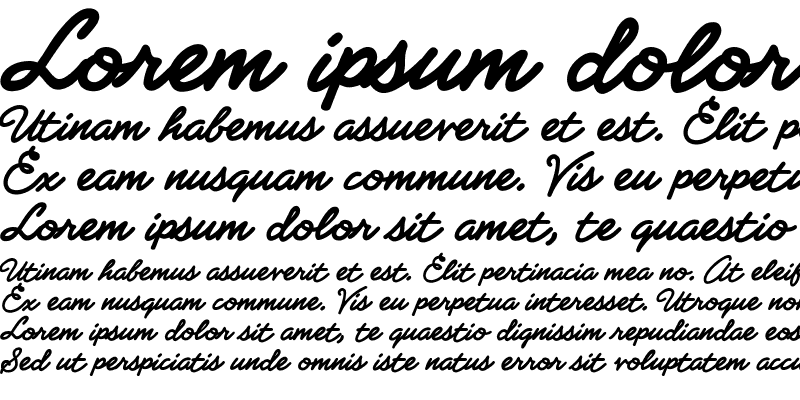 Sample of CCMatineeIdol Bold