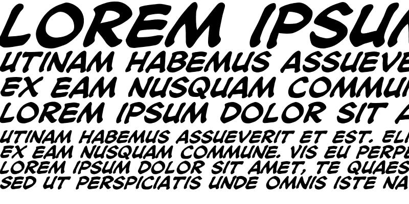 Sample of CCSoothsayer Bold Italic