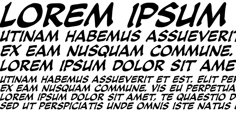 Sample of CCSoothsayer Italic