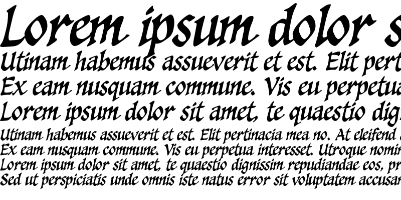 Sample of CCSpellcaster Italic