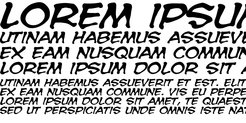Sample of CCSpookytooth Medium Italic