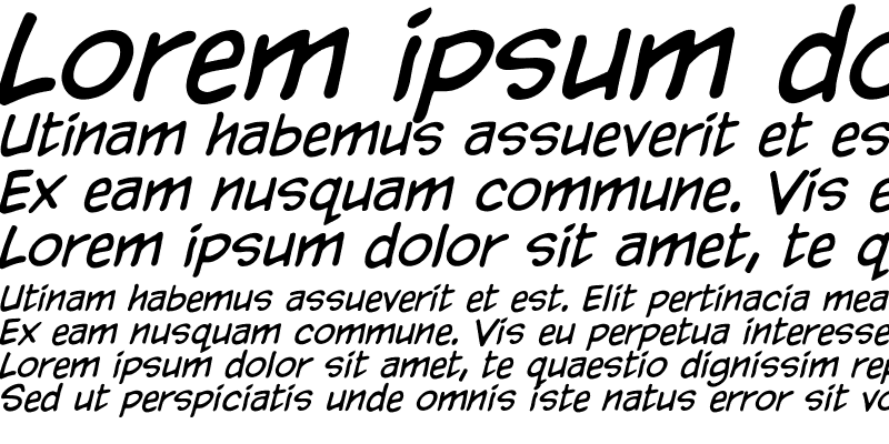 Sample of CCYadaYadaYadaInt Medium Italic