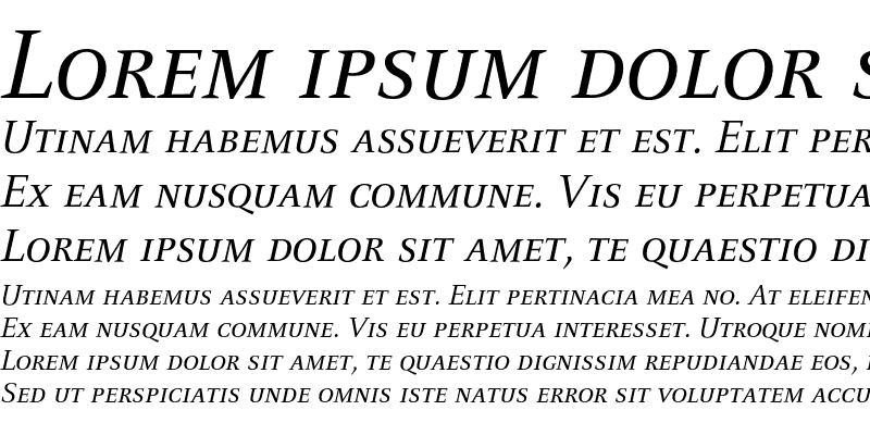 Sample of CelesteCaps Italic