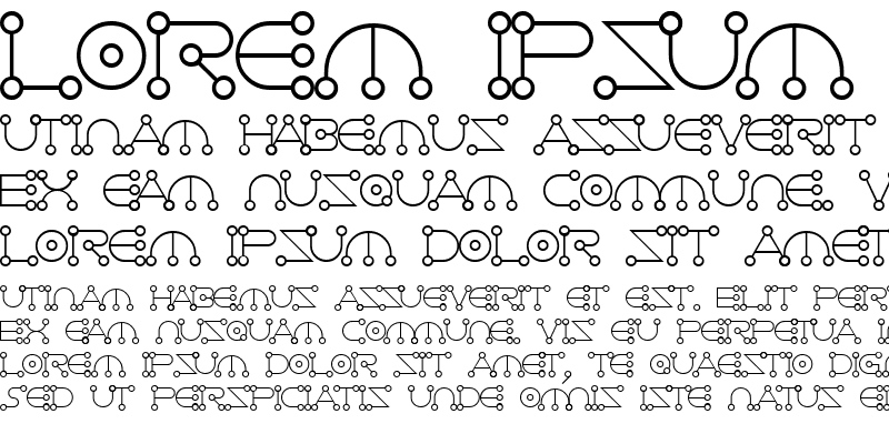 Sample of Celestial Alphabet Regular