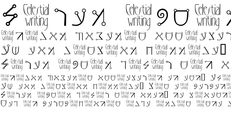 Sample of Celestial Writing Regular
