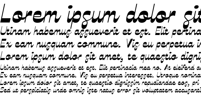 Sample of Celestine BlackItalic