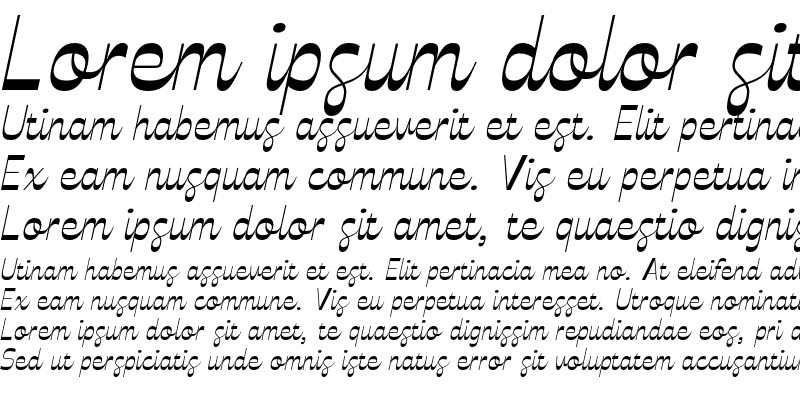 Sample of Celestine Italic