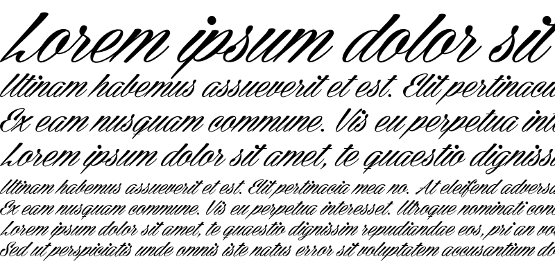 Sample of Cellos Script Personal Use Only Regular