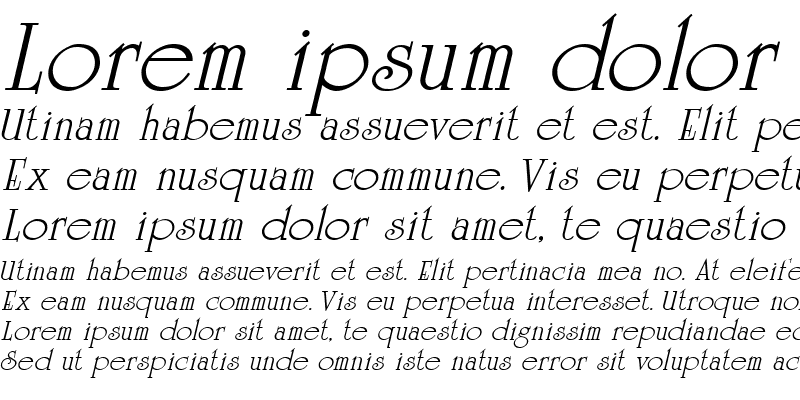Sample of Celtic MN Italic